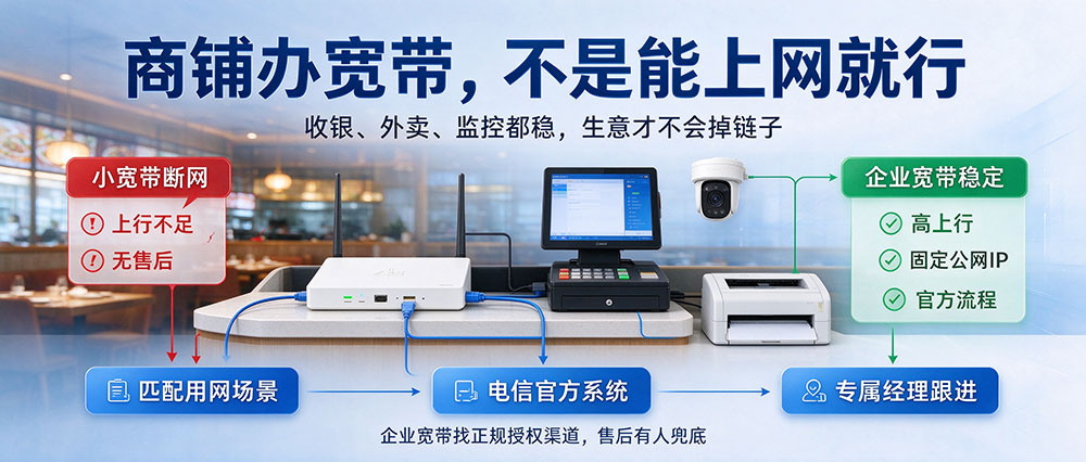 深圳商铺/企业装宽带怎么选？宝安餐饮老板的真实避坑经验分享